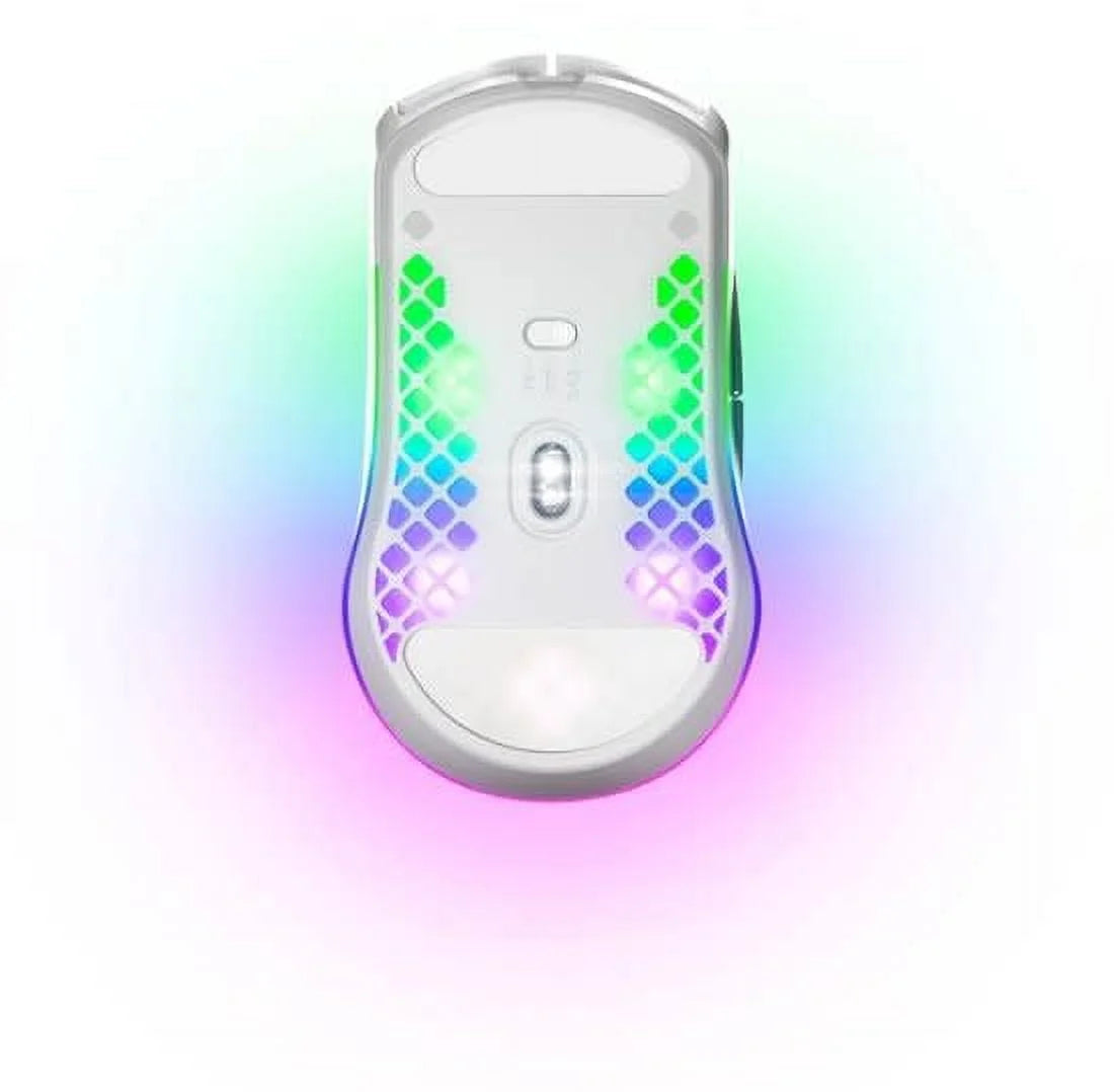 Aerox 3 2022 Edition Wireless Optical Gaming Mouse with Ultra Lightweight Design, White